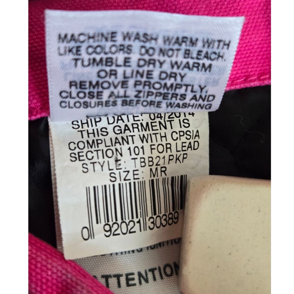 Schmidt Kids Hot Pink Insulated Bib Snow Overalls Youth Medium 10-12 Vintage - Picture 6 of 11